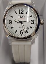 Relógio feminino TKO ORLOGI com estojo de acrílico mostrador branco comprar usado  Enviando para Brazil