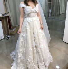 Hochzeitskleid brautkleid crem gebraucht kaufen  Weißenburg i.Bay.