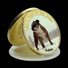 Dog bulldog gold for sale  Shipping to Ireland