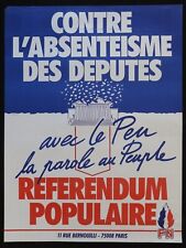 Affiche politique front d'occasion  Nantes-