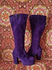 Vintage purple suede for sale  BINGLEY
