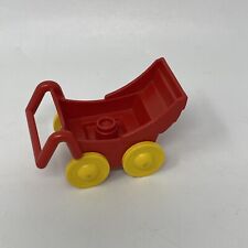 Usado, Carrinho de bebê Lego Duplo vermelho carrinho de bebê carrinho de bebê peça de reposição peça vintage comprar usado  Enviando para Brazil