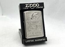Raro! Isqueiro autêntico ZIPPO 1996 edição limitada tipo ADAMSKI UFO prata nº 0721 comprar usado  Enviando para Brazil