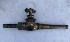 Used, Very rare antique 1800's brass fire nozzle hose fighter standpipe spigot for sale  Warwick