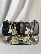 Valentino Garavani Kimono 1997 Vitello Floral Médio Glam Lock Bolsa Aba Rockstud comprar usado  Enviando para Brazil