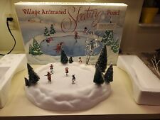 Estanque de patinaje animado Dept 56 Village Navidad ¡NUEVO MOTOR/VENDEDOR RESTAURADO!! segunda mano  Embacar hacia Argentina