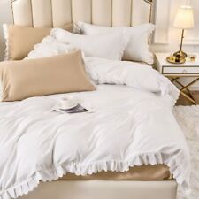 Juego de ropa de cama blanca de alta calidad cubiertas nórdicas fundas de edredón fundas de almohada ropa de cama segunda mano  Embacar hacia Mexico
