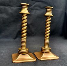 Pair heavy brass for sale  CHESTER