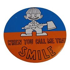 Broche de botão vintage When You Call Me That Smile feito no Japão humorístico  comprar usado  Enviando para Brazil