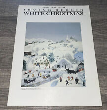 White Christmas Sheet Music Irving Berlin Piano Vocal Guitar 1989 Grandma Moses for sale  Shipping to South Africa