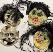 Used, LOT OF 4 Vintage Halloween Masks Latex Rubber Children Size for sale  Lucas