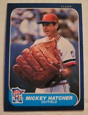 Usado, MICKEY HATCHER 1986 GUANTE GRANDE de béisbol Fleer tarjeta #396 novedad rara gemelos  segunda mano  Embacar hacia Argentina
