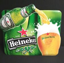 Placa publicitária Heineken garrafa cerveja metal em relevo lata 20"w x 16.5"h 2000 comprar usado  Enviando para Brazil