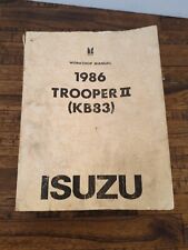 isuzu trooper ii manual 1986 for sale  Madison