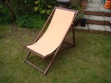 Hardwood folding deckchair for sale  TADLEY