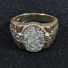 Anillo de diamantes de oro 10k para hombre segunda mano  Embacar hacia Argentina