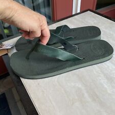 Sandálias Havaianas de couro com alça de borracha sola flip flop novas com etiquetas masculinas 14/15 comprar usado  Enviando para Brazil
