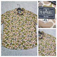 TD apparel distribuição tática tamanho XL camuflagem lã botão para cima, usado comprar usado  Enviando para Brazil