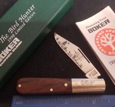 Boker 1998 Lt Edition Bird Hunter Barlow Knife, Smooth Wooden Handles #500 for sale  Shipping to South Africa