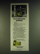 1984 Sakrete concrete Mix ad-poner en valla puestos, manuales, usado segunda mano  Embacar hacia Argentina