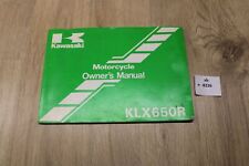 Kawasaki klx650r owner for sale  Shipping to Ireland
