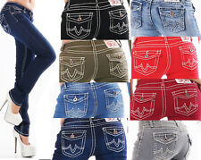 Usado, Jeans Damen Skinny Jeans Flap Pocket dicke Nähte Jeanshose Milax-Fashion comprar usado  Enviando para Brazil