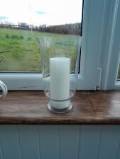 Glas hurricane lamp for sale  STRATHDON