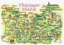 Landkarte thüringer wald gebraucht kaufen  Greifswald-Alte Stadtteile