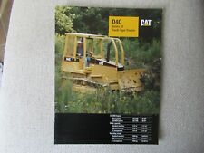 Folheto 1995 CAT Caterpillar D4C Series III tipo trator comprar usado  Enviando para Brazil