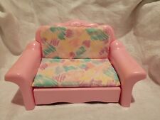 Vintage 1987 Barbie SWEET ROSES Living Room Sleeper Sofa Couch w/ Cushion for sale  Shipping to South Africa