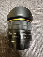 Rokinon 8mm F3.5 olho de peixe CS para Canon EF-S comprar usado  Enviando para Brazil