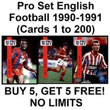 Conjunto profissional de futebol inglês 1990-1991 (cartões de 1 a 200) **Selecione cartões** comprar usado  Enviando para Brazil