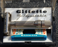 Raro Vintage Gillette Fat Boy Mostrador Inferior Barbeador Ajustável F-4 com Estojo com Lâminas, usado comprar usado  Enviando para Brazil