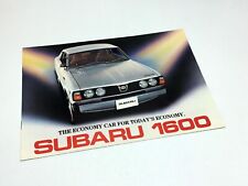 Folheto Subaru 1600 Hardtop Sedan Coupe Station Wagon - 04 1977 comprar usado  Enviando para Brazil