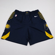 Usado, Shorts de jogo de basquete Nike Indiana Pacers NBA Dri-Fit masculino tamanho grande azul marinho/gol comprar usado  Enviando para Brazil