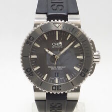 Oris Aquis Date 733 7653 4153R relógio de mergulho masculino mostrador cinza relógio automático, usado comprar usado  Enviando para Brazil