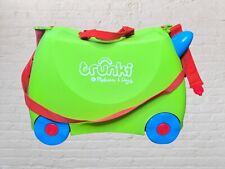 Melissa & Doug Trunki Suitcase Kids Ride On Wheeled Luggage Green w/ Blue Horns for sale  Shipping to South Africa