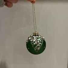Green christmas bauble for sale  KENILWORTH