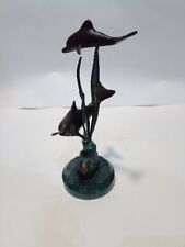 Bronze dolphin sculpture for sale  NOTTINGHAM