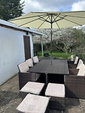 rattan garden furniture set cube for sale  POTTERS BAR