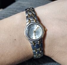 Reloj para mujer Anne Klein de 7" dorado y plateado correa de pulsera analógica de cuarzo segunda mano  Embacar hacia Mexico