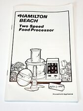 Procesador de alimentos Hamilton Beach manual de dos velocidades inglés #3230-702-0001 segunda mano  Embacar hacia Mexico