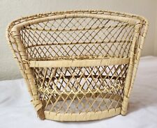 Double Wicker Doll Chair Love Seat Plantation Style VTG [9.5" High x 13" Wide] for sale  Shipping to South Africa