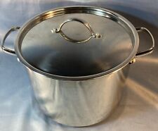 MARTHA STEWAET EVERYDAY Copper Bottom Stainless 8 Qt. Stock Pot w/Lid for sale  Shipping to South Africa