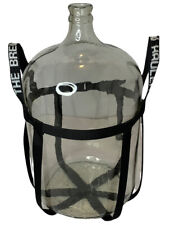 6 Gallon Wine Making, Beer Brewing Glass Carboy Fermenter Bottle And Brew Hauler for sale  Shipping to Canada