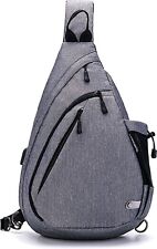 Bandolera o bolso de hombro TurnWay impermeable con cabestrillo - gris - puerto USB, usado segunda mano  Embacar hacia Argentina