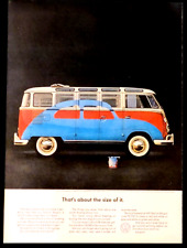 Volkswagen Bus Station Wagon Original 1963 Vintage Impressão Anúncio, usado comprar usado  Enviando para Brazil
