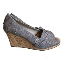 Toms wedge shoes for sale  Shipping to Ireland
