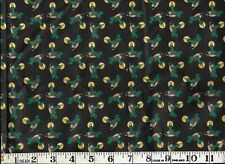DECK THE HALLS, Candles on Black, 100% Cotton Fabric, 1/2 yard, BY R.E.D. for sale  Canada