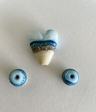 Blue ivory lampwork for sale  NANTWICH